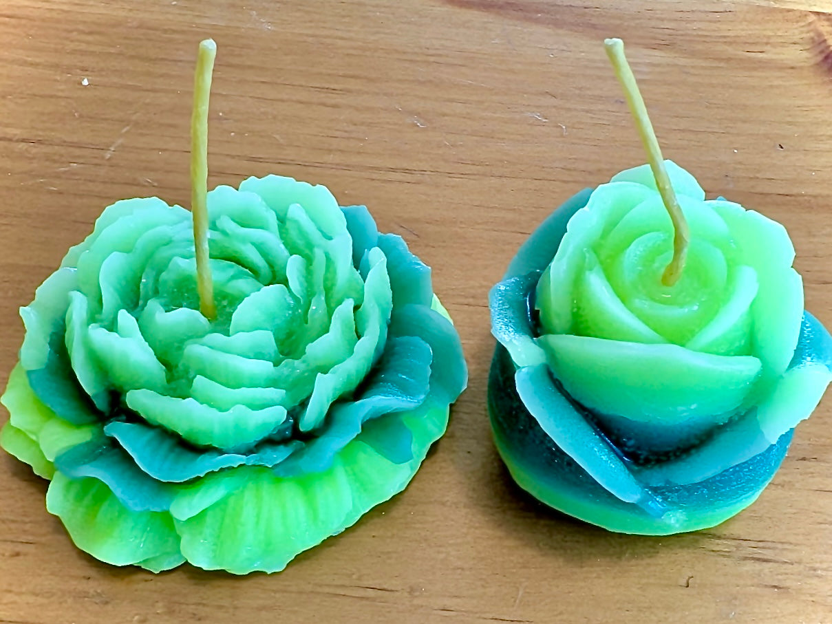 Bee Flower Votive & Small Handmade Beeswax Candles
