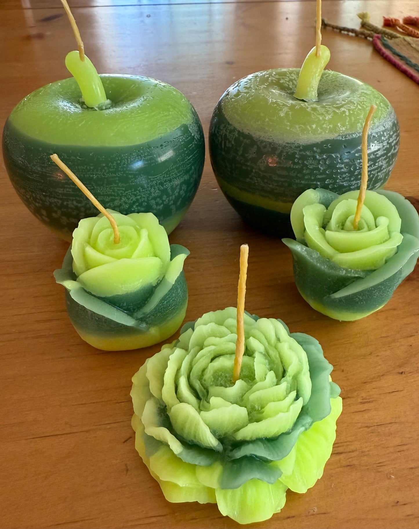 Bee Flower Votive & Small Handmade Beeswax Candles
