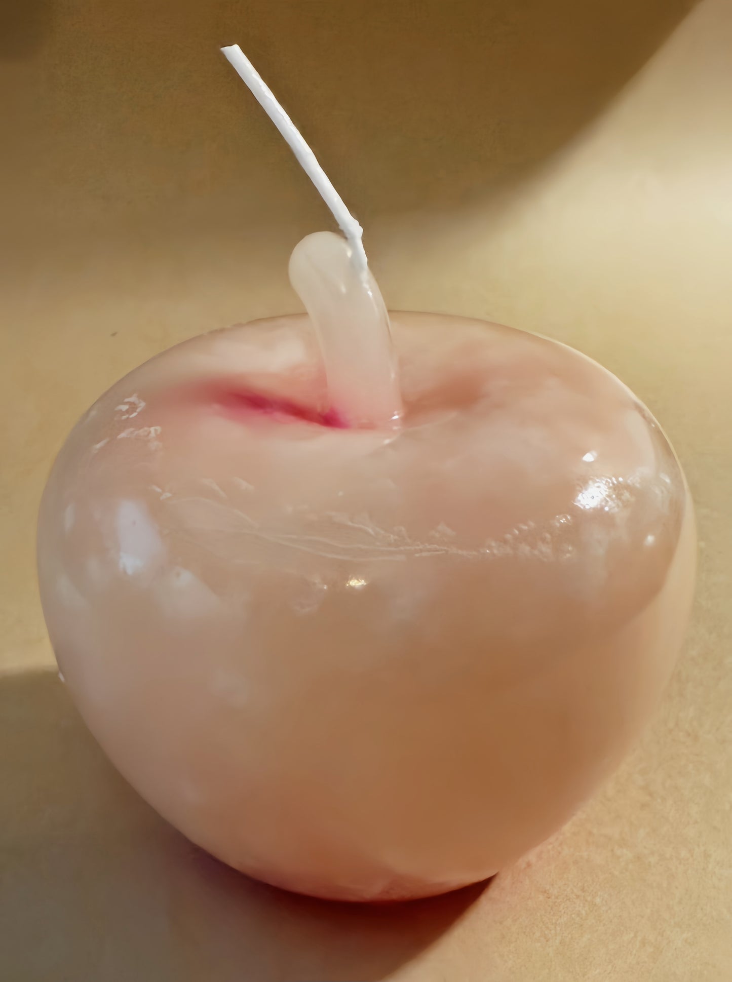 Custom Quartz Marble Color Collection of Handmade 100% Beeswax Apple 3” x 3”  Candles